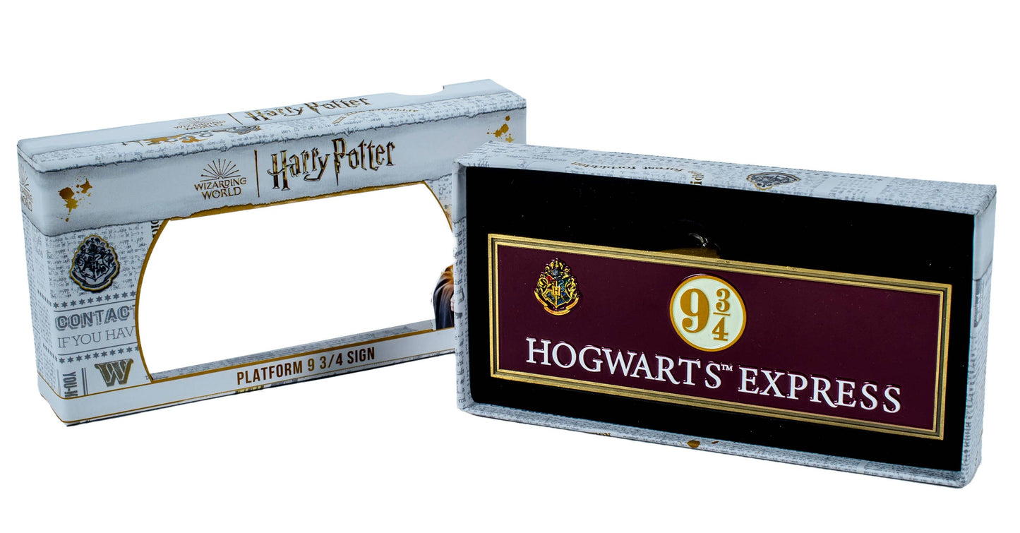 Panneau en métal Harry Potter : Platform 9 ¾