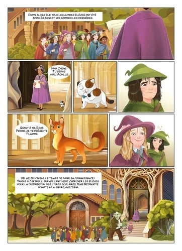 Couverture captivante de 'Chats & Sorcières Tome 1 : Magies, gaffes et compagnie' par AU BORD DES CONTINENTS, invitant les lecteurs dans un monde de magie et d'aventure.