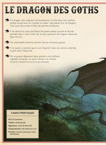 Illustration captivante de Le livre extraordinaire des dragons par AU BORD DES CONTINENTS, mettant en valeur un dragon majestueux qui évoque la magie et les légendes.