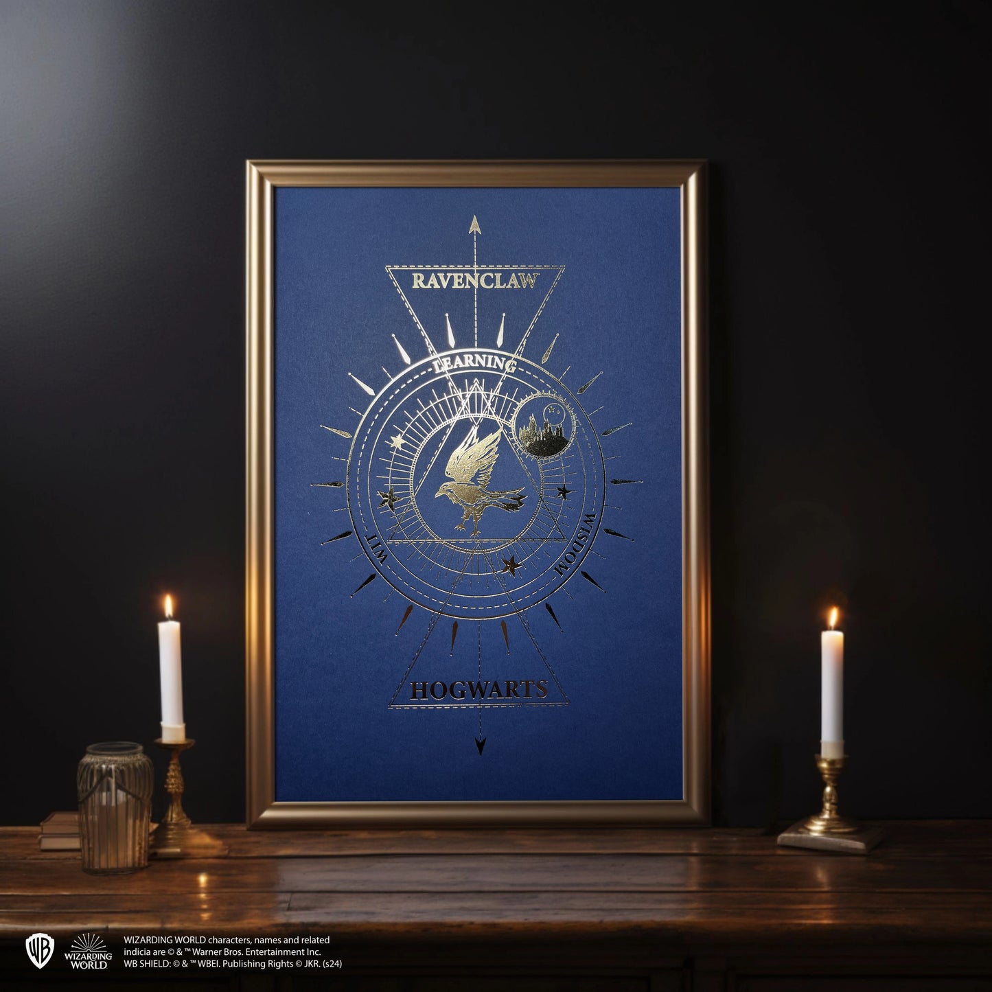 Caractéristiques de l'affiche de collection Serdaigle - Harry Potter, dimensions 21 x 30 cm sur papier Colorplan durable.