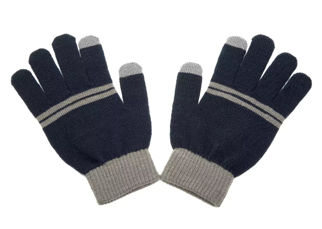Gants tactiles Serdaigle inspirés par Harry Potter, parfaits pour allier style et fonctionnalités modernes, conçus pour les fans de l'univers magique.
