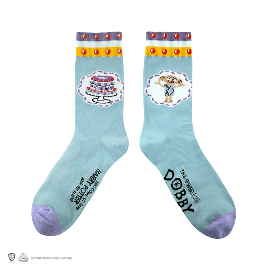 Chaussettes Dobby - Harry Potter : un lot de 3 paires de chaussettes inspirées par le monde magique, parfaites pour célébrer l'elfe emblématique.