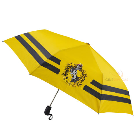 Parapluie Poufsouffle Harry Potter élégant et imperméable, idéal pour rester au sec avec style.