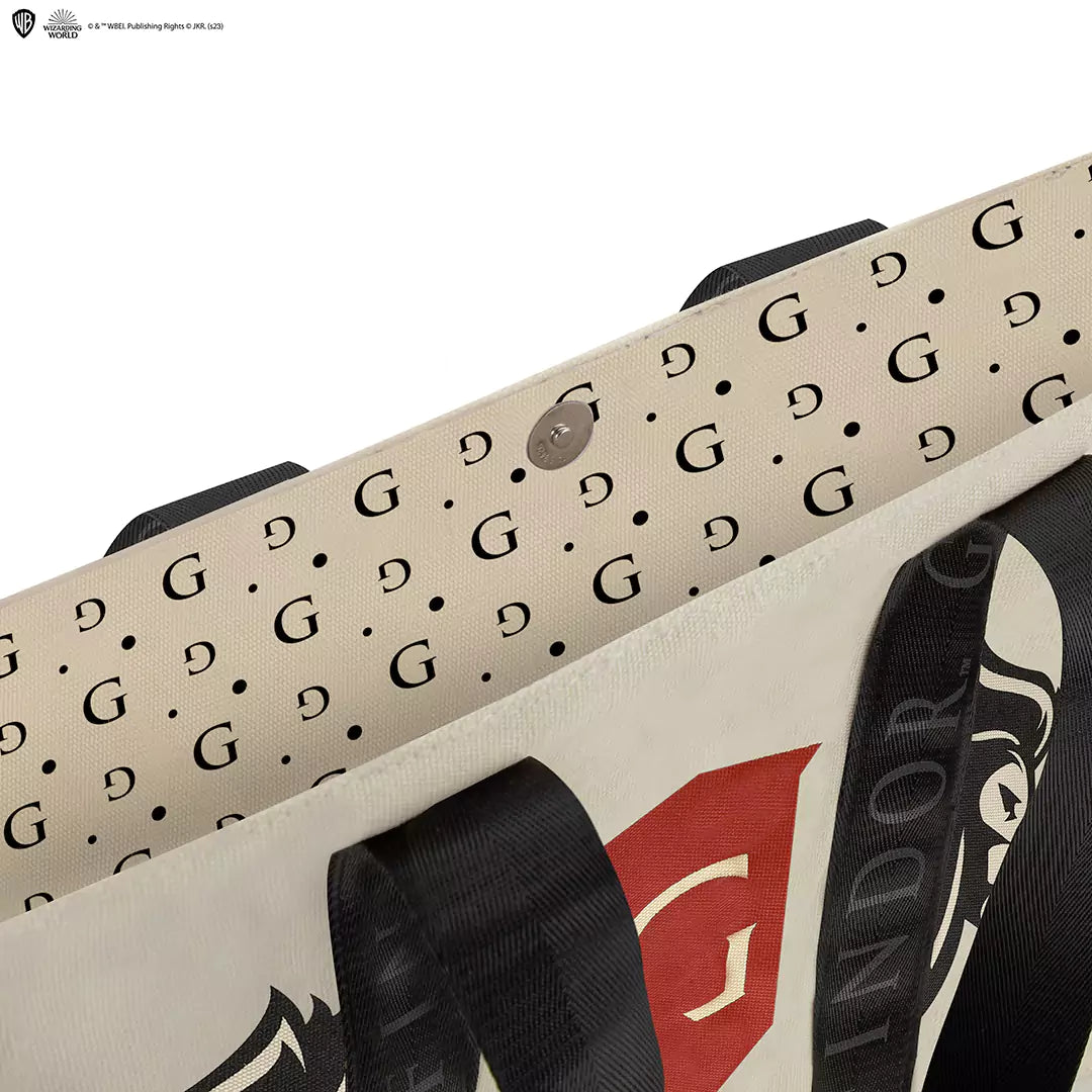 Tote Bag Deluxe Gryffondor - Harry Potter, un accessoire élégant et pratique pour les fans du monde magique.