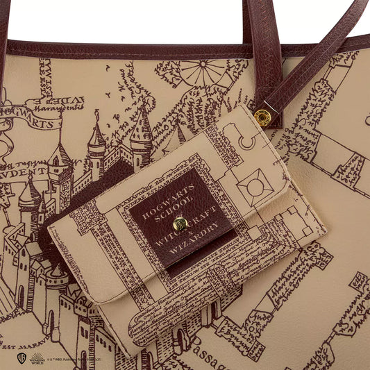 Sac cabas Carte du Maraudeur - Harry Potter, un accessoire tendance inspiré de l'univers magique, parfait pour les fans.