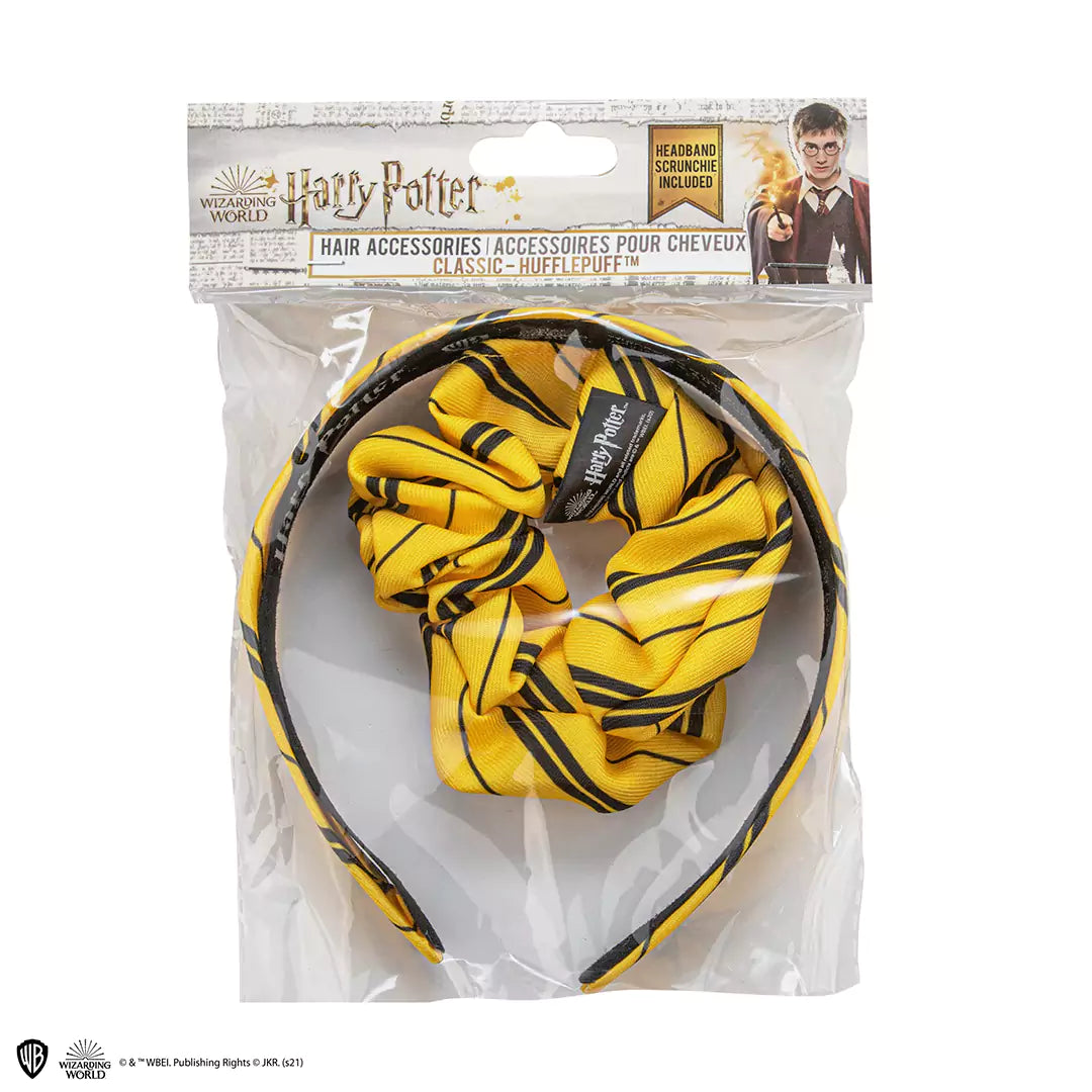 Accessoires pour cheveux Poufsouffle - Classique - chouchou tendance en polyester parfait pour afficher votre passion pour la magie.