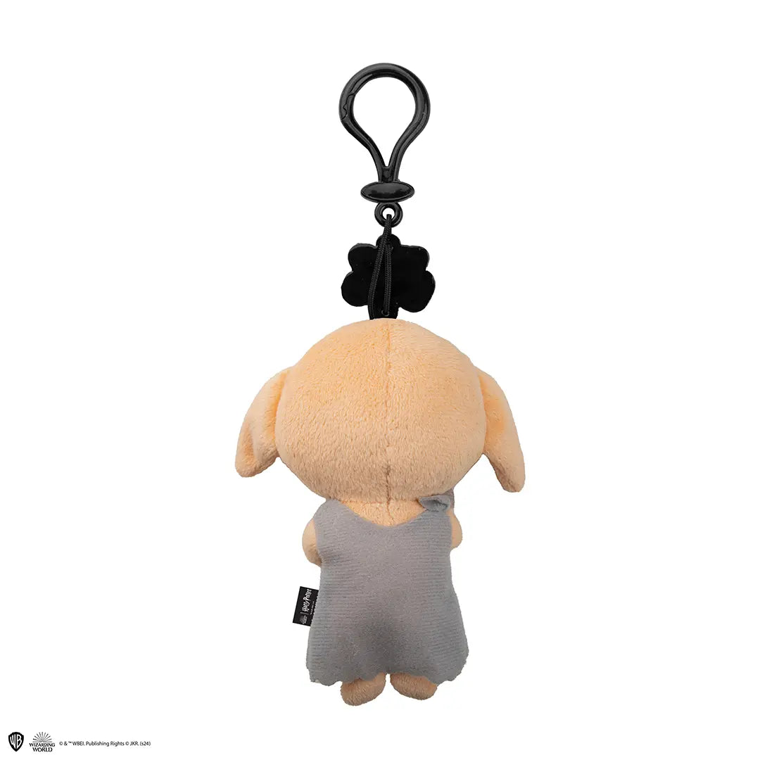 Dobby en peluche sur un porte-clés, le compagnon idéal pour les amateurs d'Harry Potter, prêt à ajouter une touche de magie à vos clés.