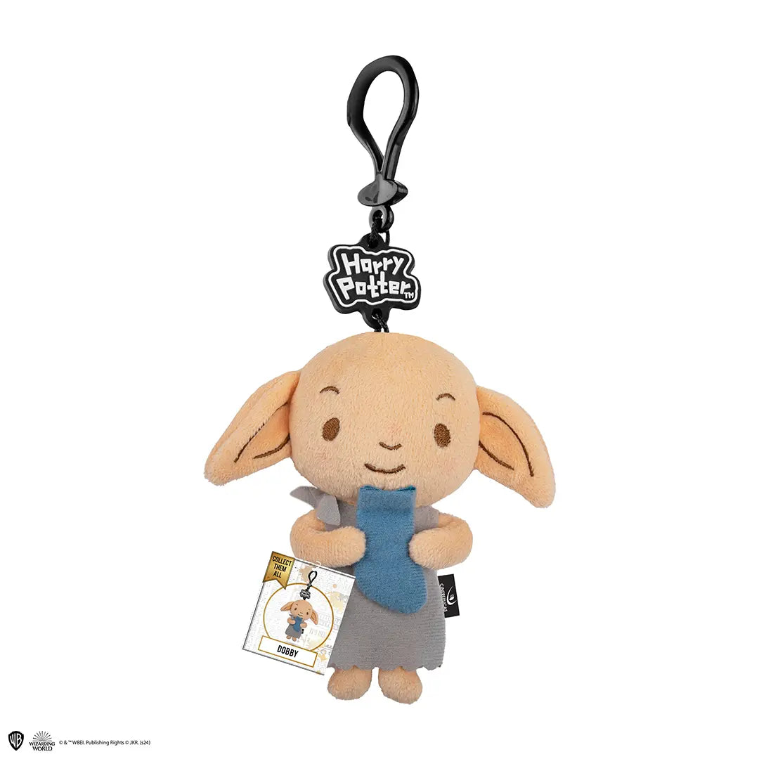 Porte-clés peluche Dobby - Harry Potter, un adorable accessoire décoratif illustrant l'univers enchanté de J.K. Rowling, parfait pour les collectionneurs.