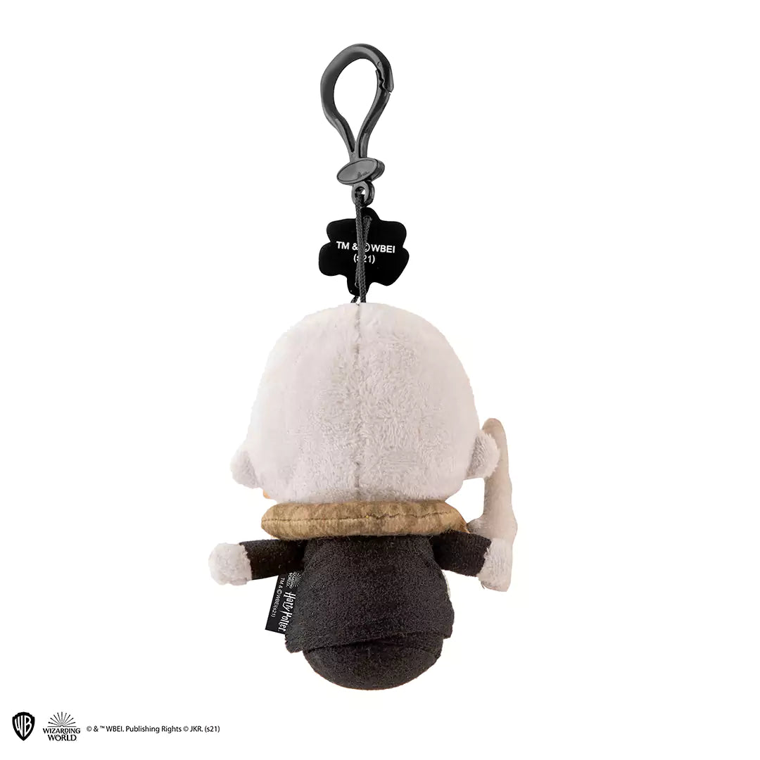 Vue rapprochée du porte-clés peluche - Voldemort, fabriqué en polyester pour une durabilité optimale, idéal pour personnaliser vos clés.