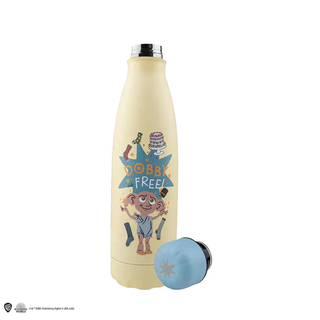 Bouteille Dobby 500ml - Harry Potter en acier inoxydable, idéale pour les aventures à Poudlard.
