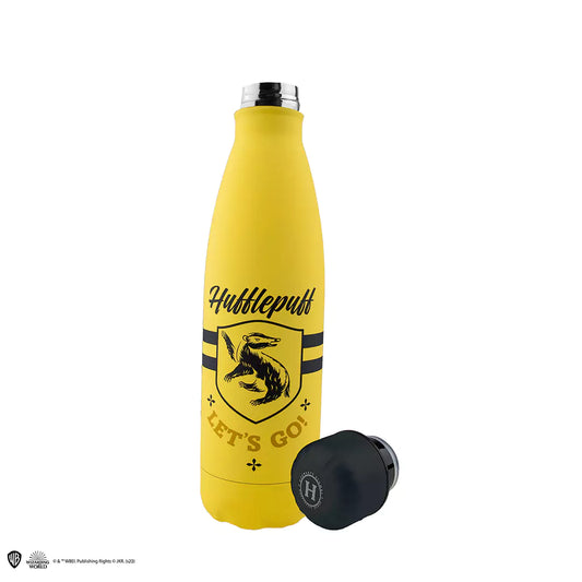 Bouteille Poufsouffle Let’s Go 500ml - Harry Potter, design élégant en acier inoxydable pour les fans de la saga.