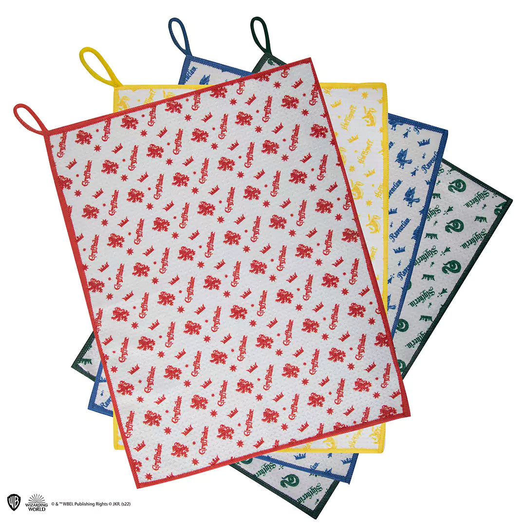 Espace de cuisine avec un torchon Harry Potter, alliant style et fonctionnalité - Ensemble comprenant 4 torchons.