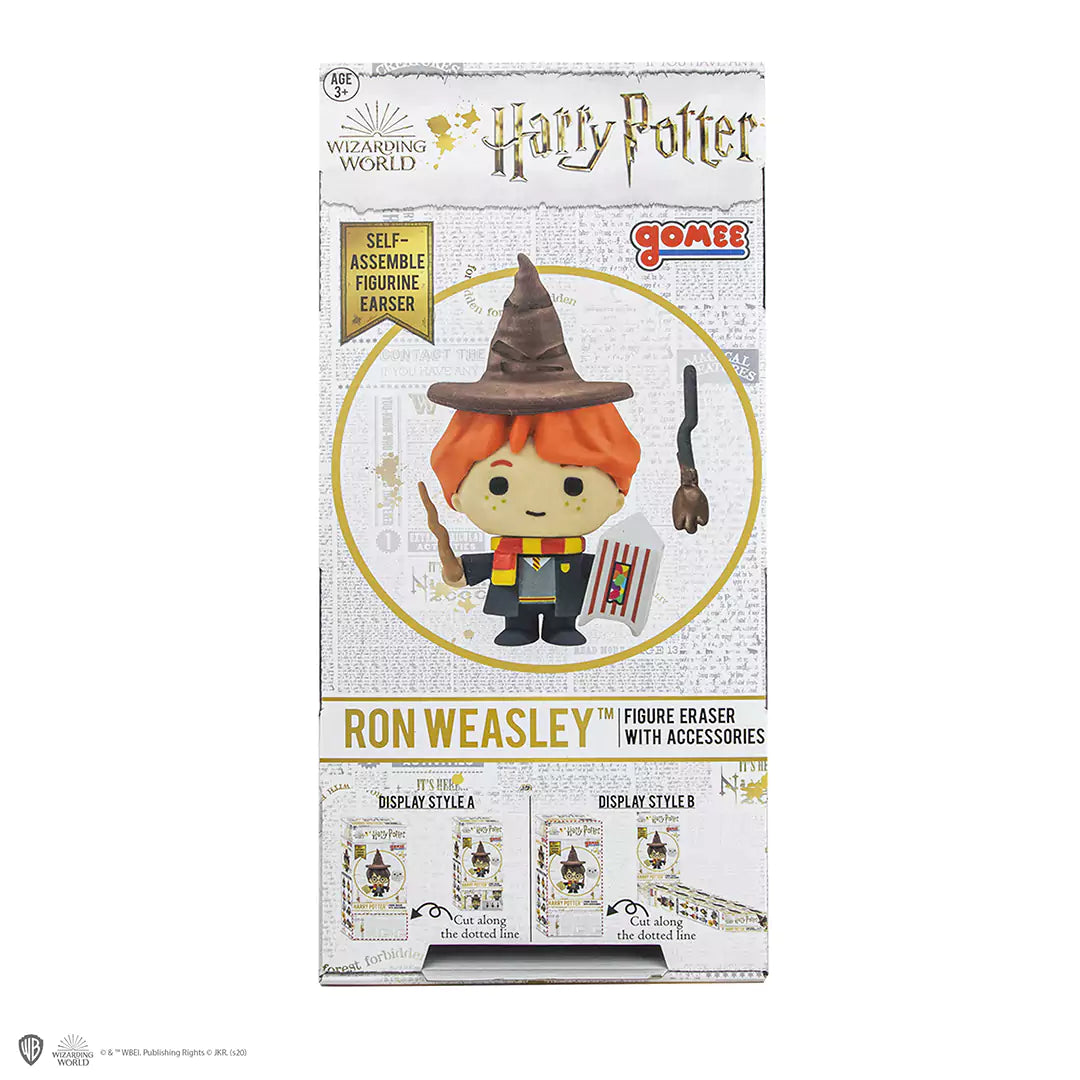 Vue détaillée de la figurine Gomee Ron Weasley de Harry Potter, mettant en valeur son design adorable et fidèle, idéale pour apporter une touche magique à toute collection.