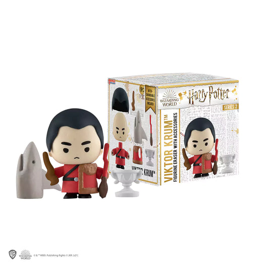 Figurine Gomee de Viktor Krum, emblématique personnage de Harry Potter, en gomme durable, mesurant environ 6 cm, parfaite pour les collectionneurs.