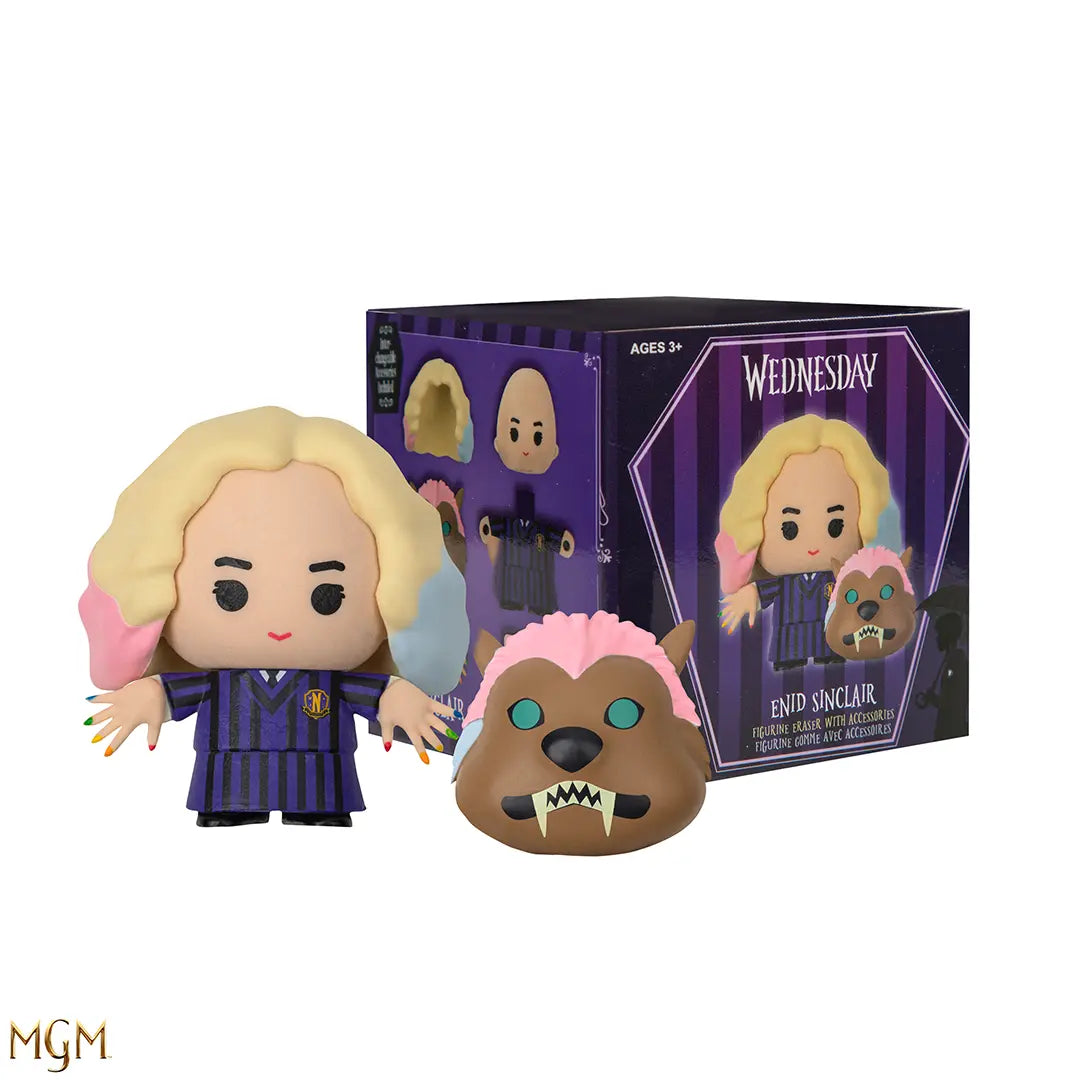 Figurine Gomee Enid Sinclair - Wednesday, capturant l'essence vibrante du personnage emblématique avec des détails soignés et un design captivant, idéale pour les fans de la série.