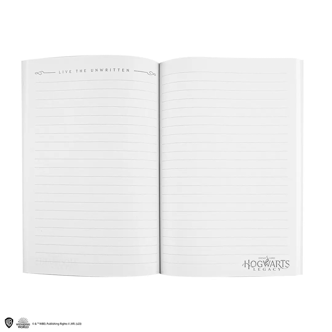 Accessoire magique : Carnet Hogwarts Legacy - Harry Potter, parfait pour prendre des notes sur vos aventures sorcières.