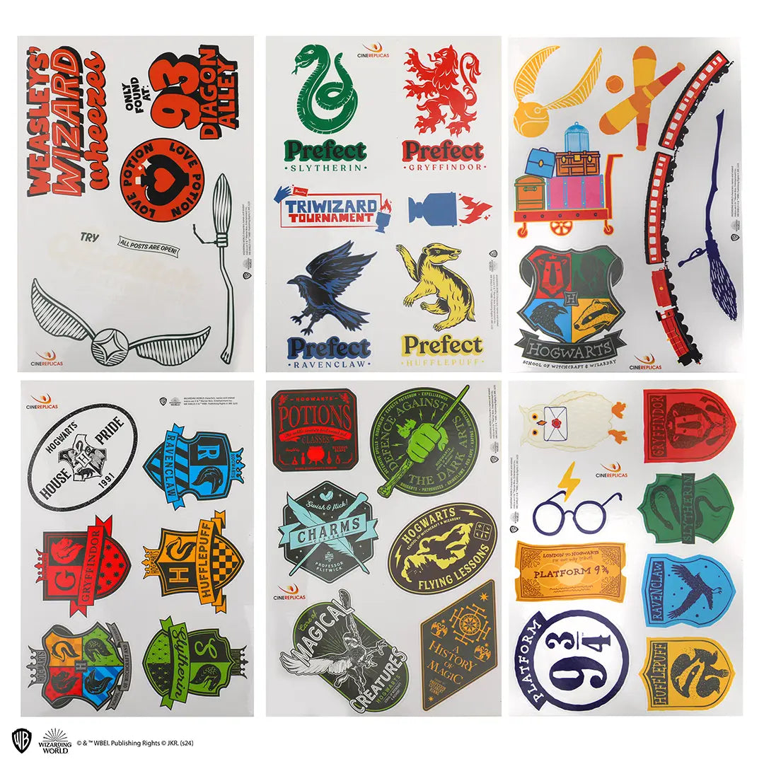 Collection de Stickers pour valise Harry Potter, résistants à l'eau et durables, ajoutant personnalité et magie à vos voyages.