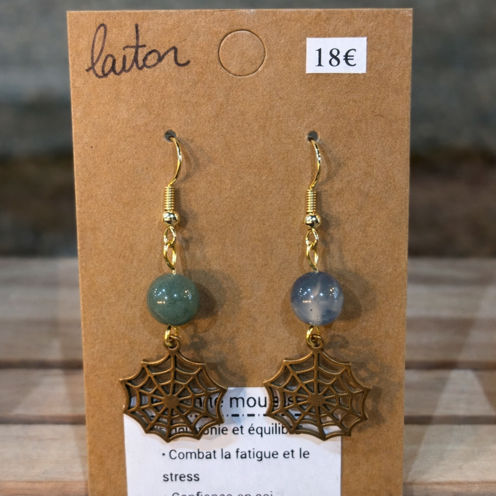 Boucles d'oreilles ésotériques - Moonbloom by Light