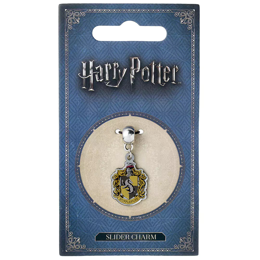 Collection de Bijoux Harry Potter - Pendentif Charm Armoirie de Poufsouffle, bijou discret et raffiné compatible avec d'autres charms, idéal pour exprimer votre passion pour la magie.