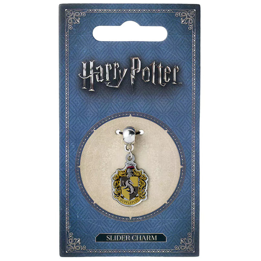 Collection de Bijoux Harry Potter - Pendentif Charm Armoirie de Poufsouffle, bijou discret et raffiné compatible avec d'autres charms, idéal pour exprimer votre passion pour la magie.