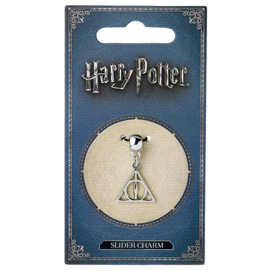 Pendentif Charm Reliques de la Mort magnifiquement conçu, avec des dimensions de 1,5 cm x 1,5 cm, parfait pour les fans de Harry Potter et additionner à des bracelets et colliers.