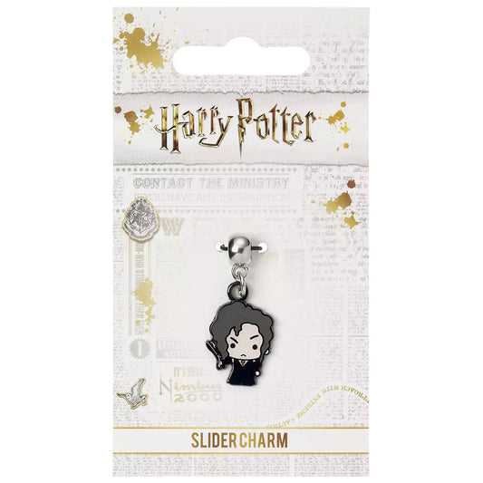 Charm Slider - Bellatrix - Harry Potter : Un bijou captivant inspiré du personnage emblématique de la saga, combinant élégance et mystère pour les fans.