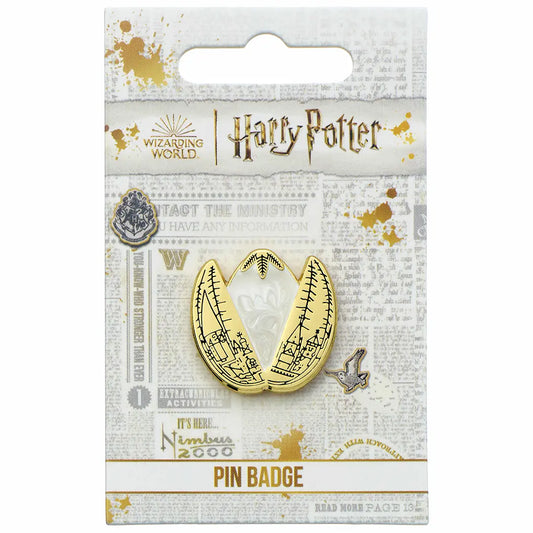 Détails du Pin’s Oeuf d’or - Harry Potter, fabriqué avec des matériaux de haute qualité, parfait pour les collectionneurs et passionnés.