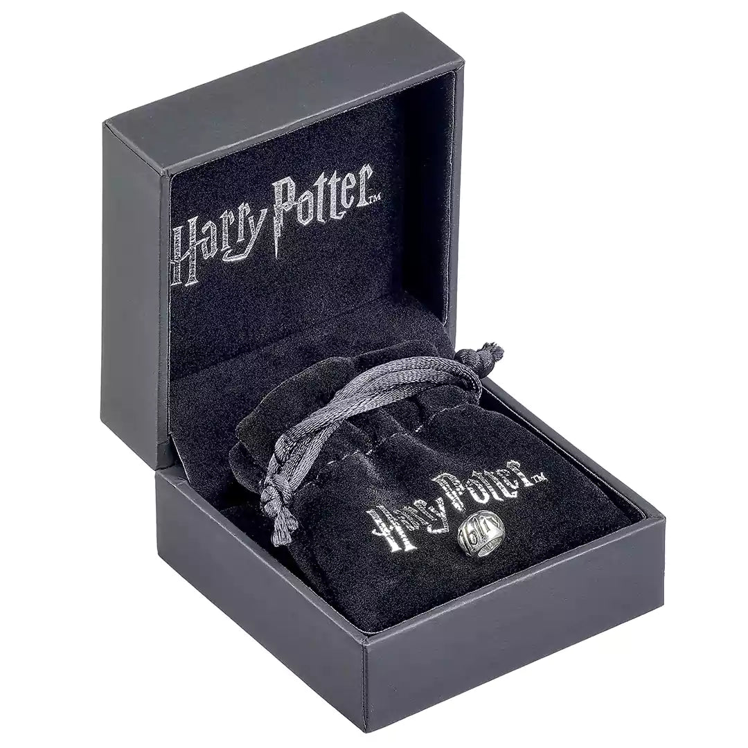 Perle Sort d’Amnésie - Design en argent 925ème, gravée du sort Oubliettes, ajoutant une touche magique à votre collection de bijoux Harry Potter.
