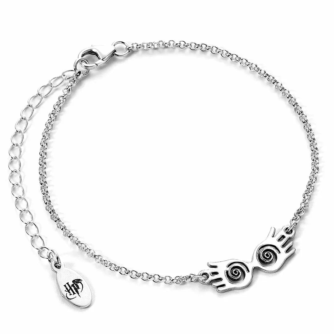 Bracelet Charm Lunettes Luna - Argent 925 - Harry Potter, un bijou élégant inspiré de l'univers magique.