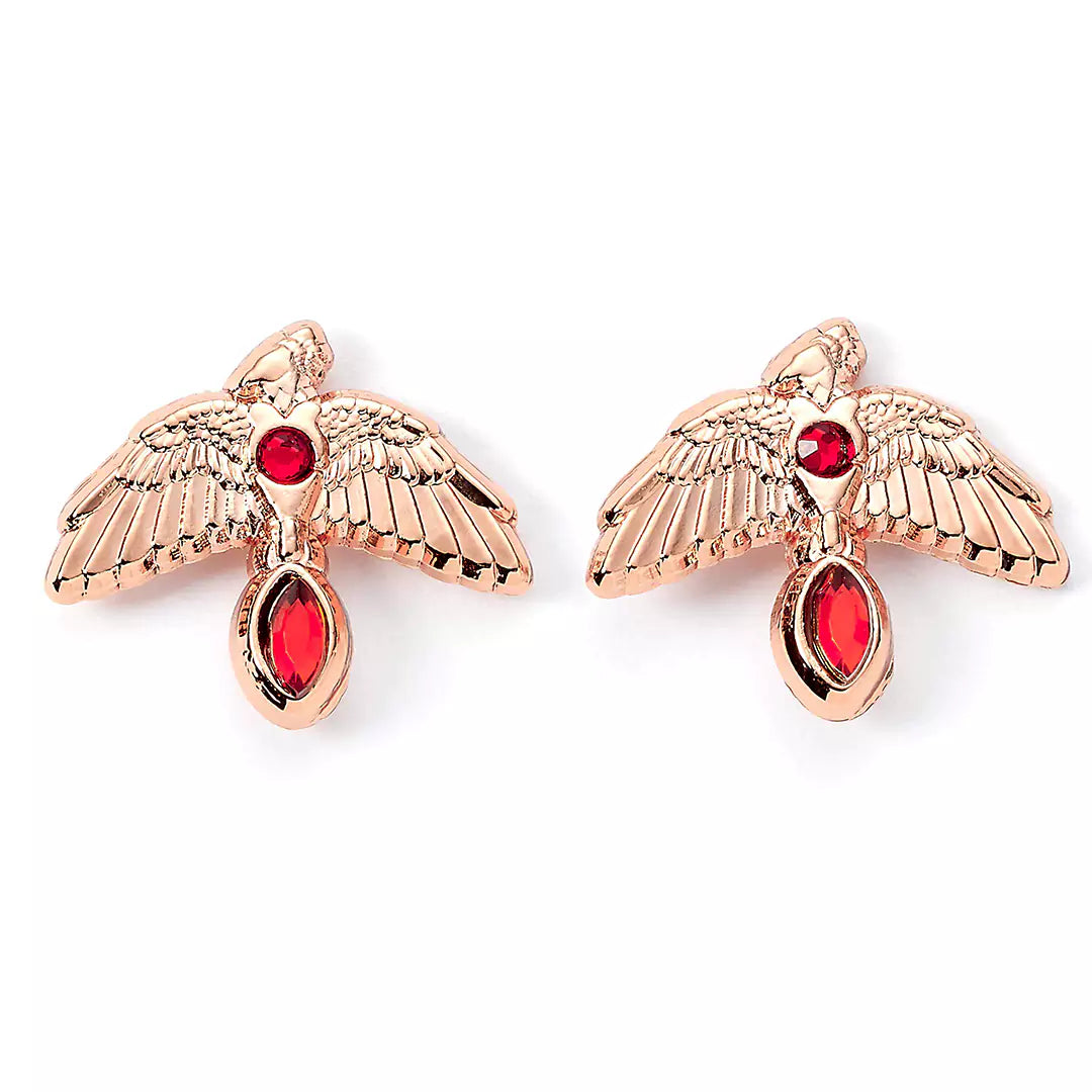 Boucles d'oreilles Fumseck inspirées de Harry Potter, élégantes et brillantes, parfaites pour ajouter une touche magique à votre look.