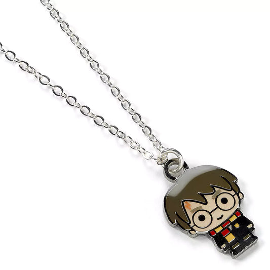 Collier Harry Potter avec pendentif chibi, élégance et magie pour les fans de la saga emblématique.