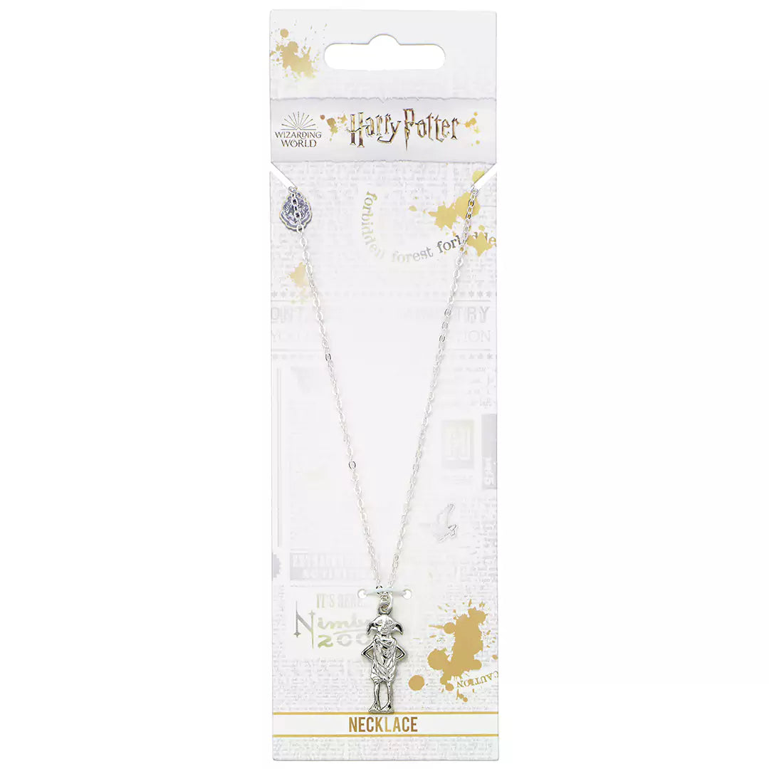 Image inspirante du Collier Dobby l'Elfe de Maison, symbole de loyauté et bravoure, parfait comme cadeau pour les fans de la saga Harry Potter.