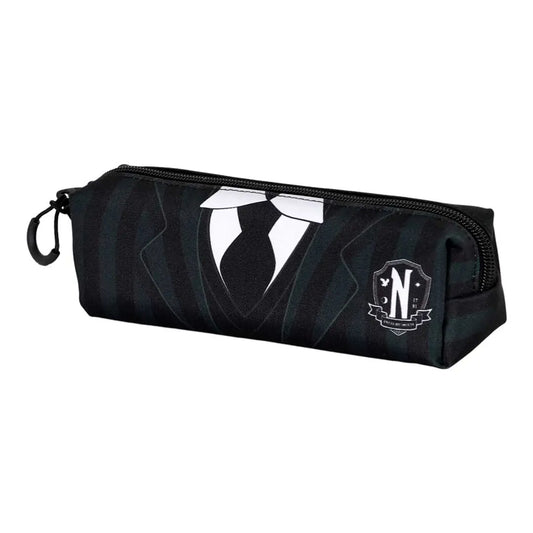 Trousse Uniforme de Nevermore - Wednesday, accessoire stylé inspiré de la série, parfaite pour ranger vos essentiels avec une ambiance gothique.