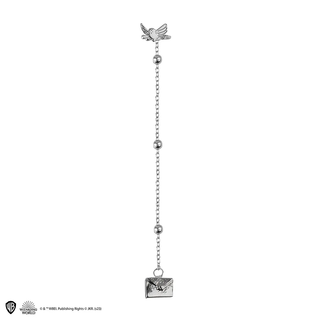 Boucle et Bague d’oreille Hedwige - Harry Potter, ensemble élégant inspiré du fidèle hibou de Harry Potter, parfait pour tous les fans de magie.