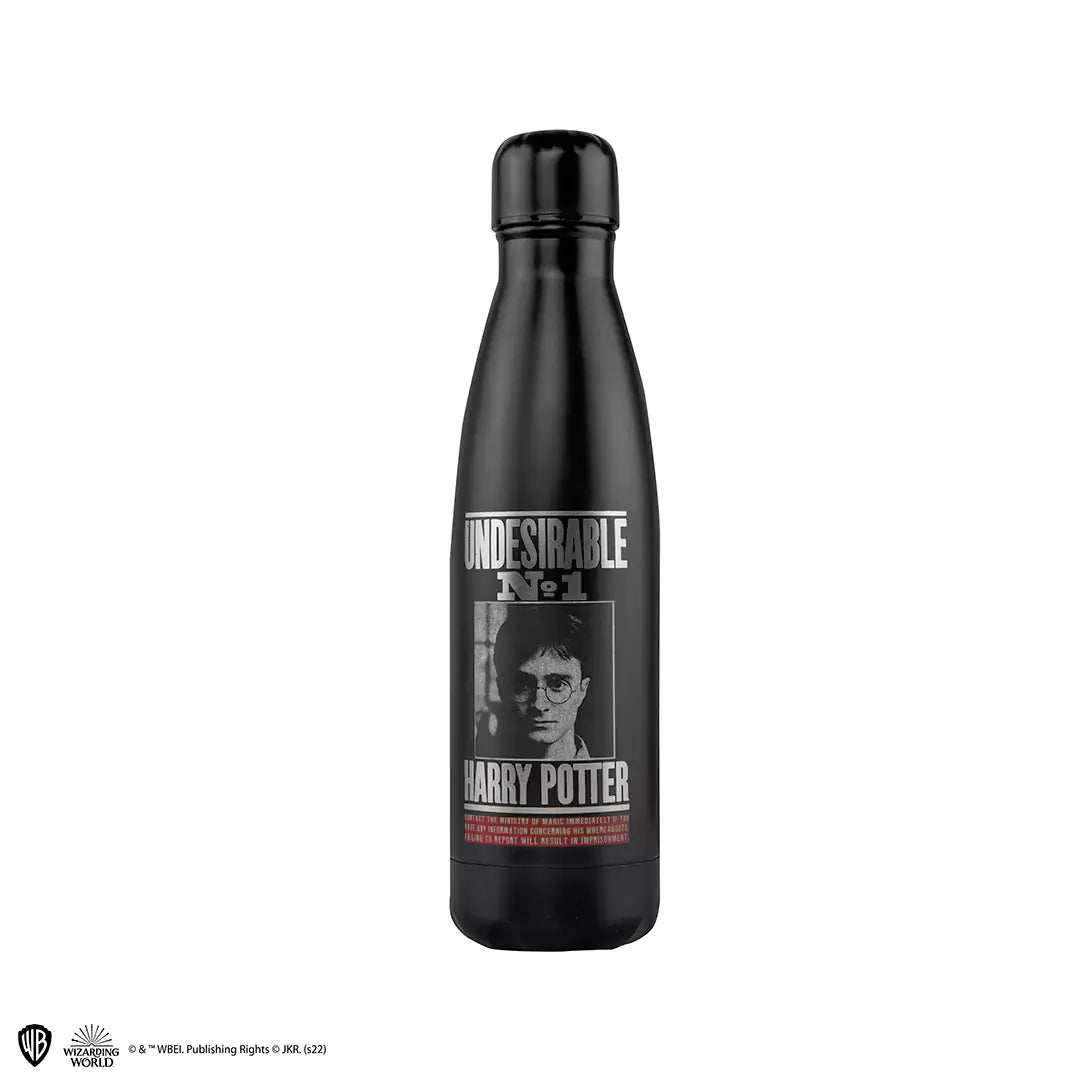 Bouteille isotherme 500ml - Harry Wanted avec le visuel de l'Undesirable n°1, idéale pour les fans de Harry Potter.