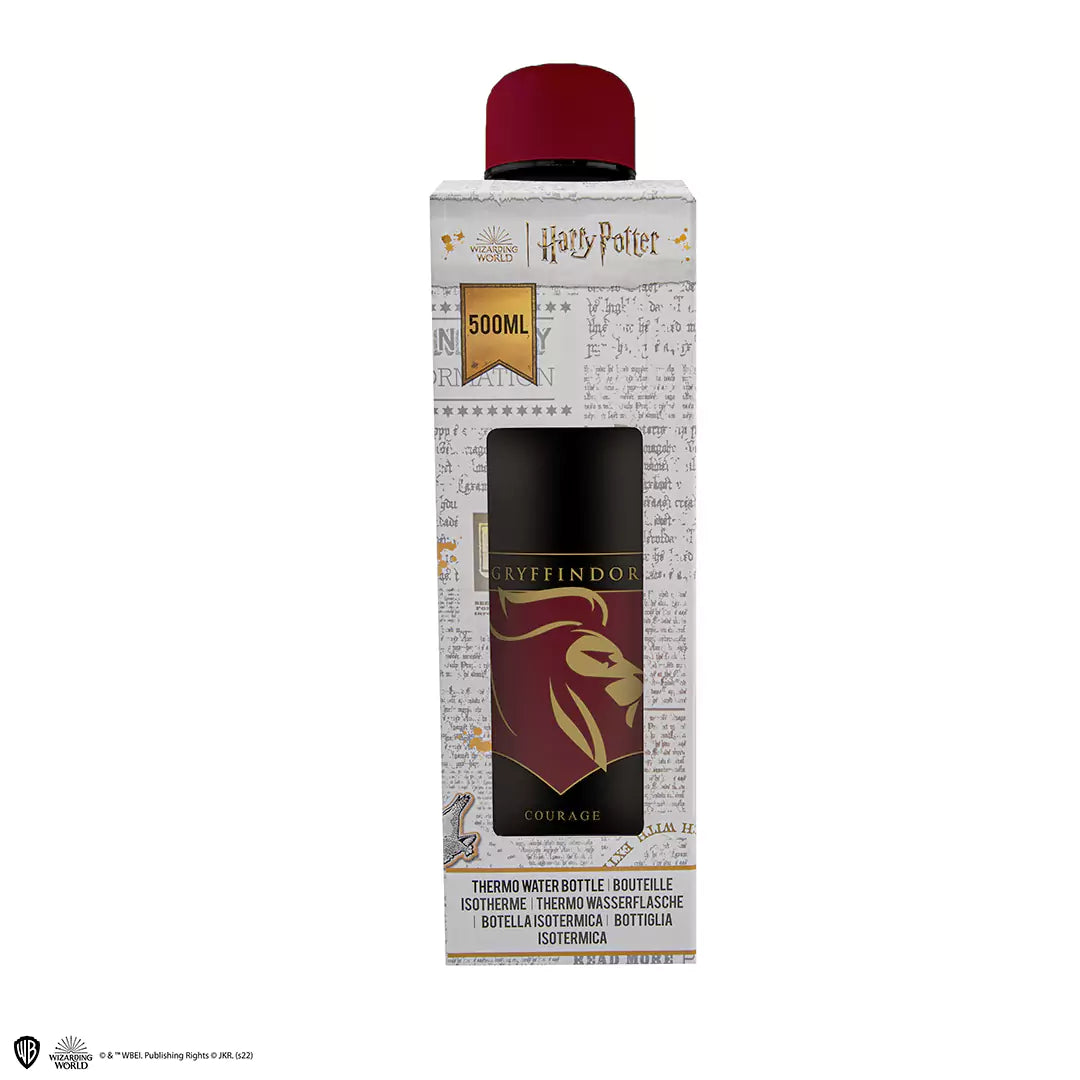 Bouteille isotherme 500ml - Blason de Gryffondor - Harry Potter, une bouteille élégante et durable qui représente l'esprit de Gryffondor, idéale pour les aventures quotidiennes.