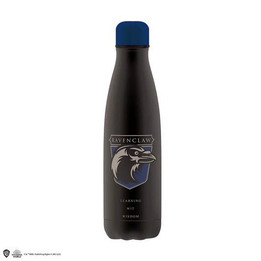 Bouteille isotherme 500ml - Blason de Serdaigle - Harry Potter, mettant en avant son design élégant inspiré de la maison Serdaigle, parfaite pour les fans de sorcellerie.