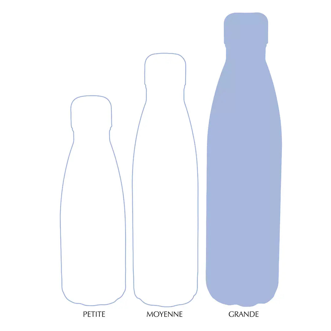 Grande bouteille - Famille Black Edition Noël - Harry Potter, bouteille isotherme en acier inoxydable idéale pour les fans de la saga, conserve les boissons chaudes ou froides jusqu'à 15 heures.