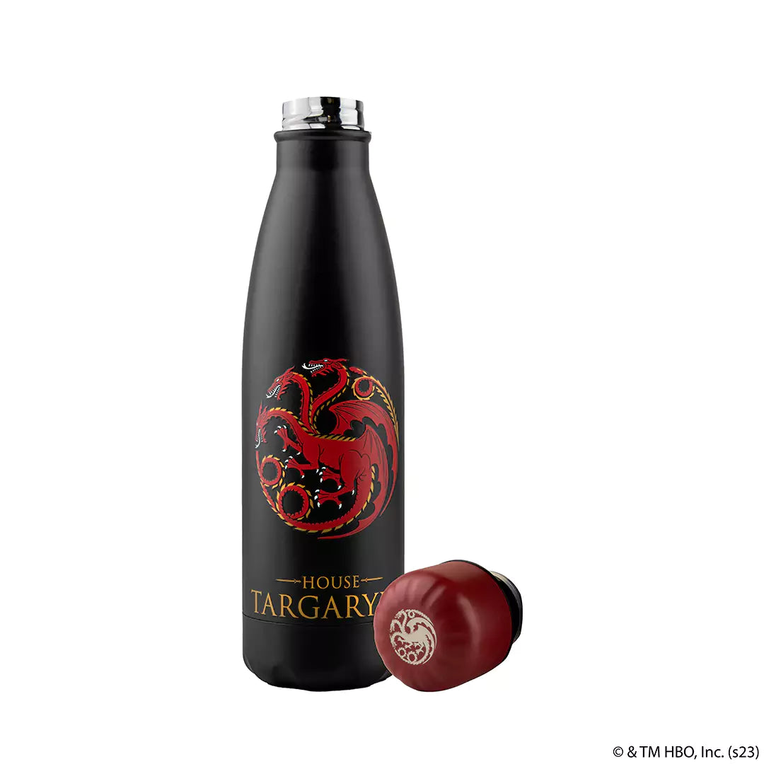 Bouteille isotherme 500ml - Blason Targaryen - Game of Thrones, parfaite pour garder vos boissons à la température idéale.