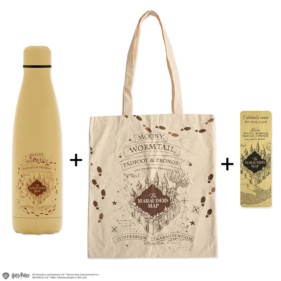 Marque-page en métal inspiré de Harry Potter, faisant partie du Pack 3 produits Carte du Maraudeur, élégant et parfait pour les fans de la saga.