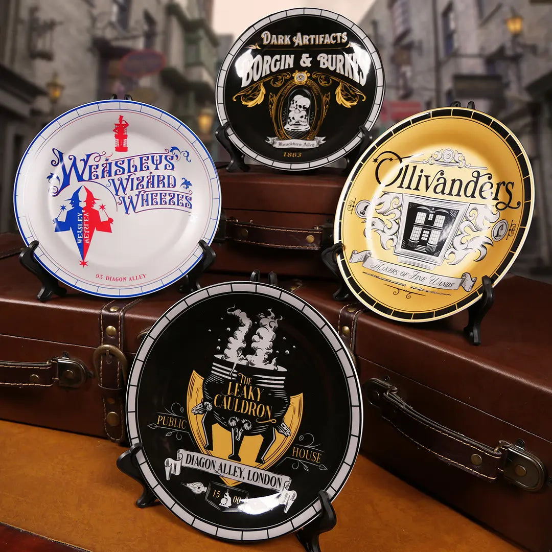 Assiette Harry Potter Chemin de Traverse - Un produit sous licence officielle pour ajouter une touche magique à vos repas.