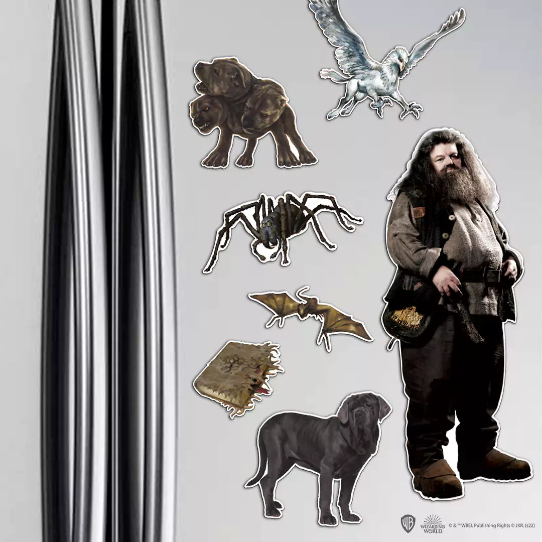 Vue complète de la planche de magnets en mousse Hagrid - Harry Potter, un accessoire magique pour personnaliser votre espace.