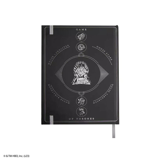 Carnet rigide Westeros - Game of Thrones avec une couverture élégante et des motifs inspirés de la série.