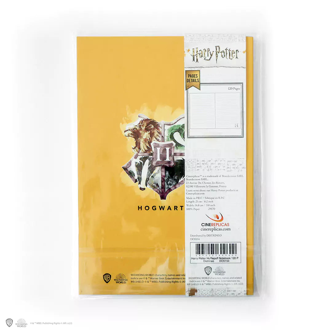 Carnet souple - Poufsouffle, dimensions 15 x 21 cm, idéal pour transporter facilement dans un sac.