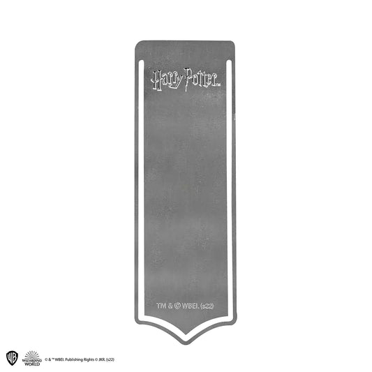 Marque-page métal Blason de Serpentard Harry Potter, symbole de la maison Serpentard, idéal pour les fans de la saga, ajoutant une touche magique à votre lecture.