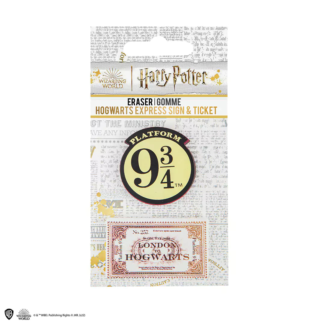 Set de 2 gommes Poudlard Express - Harry Potter, parfaites pour les fans de la saga et idéales pour ajouter une touche magique à votre bureau ou trousse d'école.