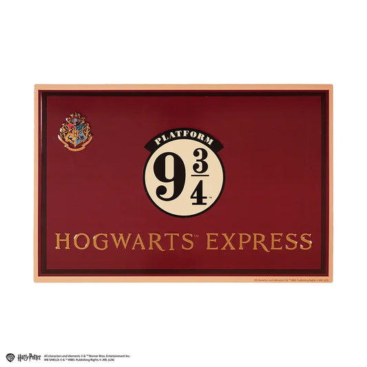 Plaque en aluminium Plateforme 9 3/4 - Harry Potter, une décoration unique qui évoque l'univers magique du sorcier, idéale pour les fans.