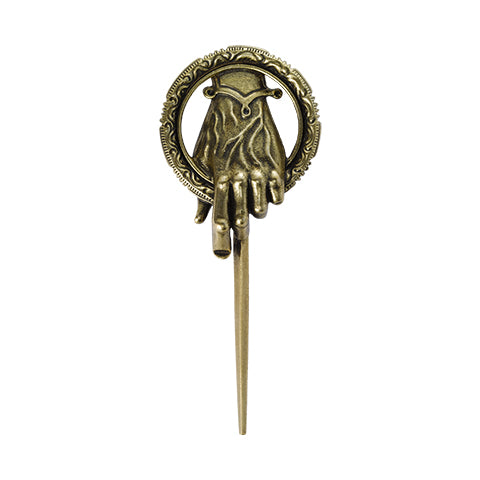 Broche La Main du Roi de Game of Thrones, réplique en métal de haute qualité, symbole du pouvoir et de la loyauté, essentielle pour tout fan de la série