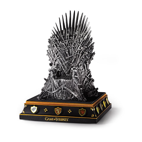 Serre-livres Le Trône de Fer de Game of Thrones en résine durable, ajout élégant à une bibliothèque.