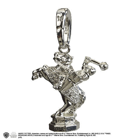 Charm Lumos - Pièce d’échiquier Harry Potter en plaqué argent, ajoutant une touche magique et lumineuse à votre collection.